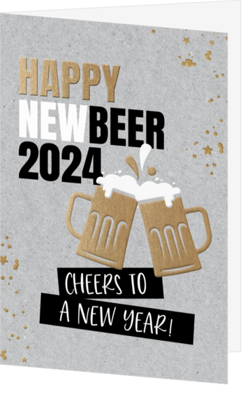 Kerstkaart - Cheers to 2024!